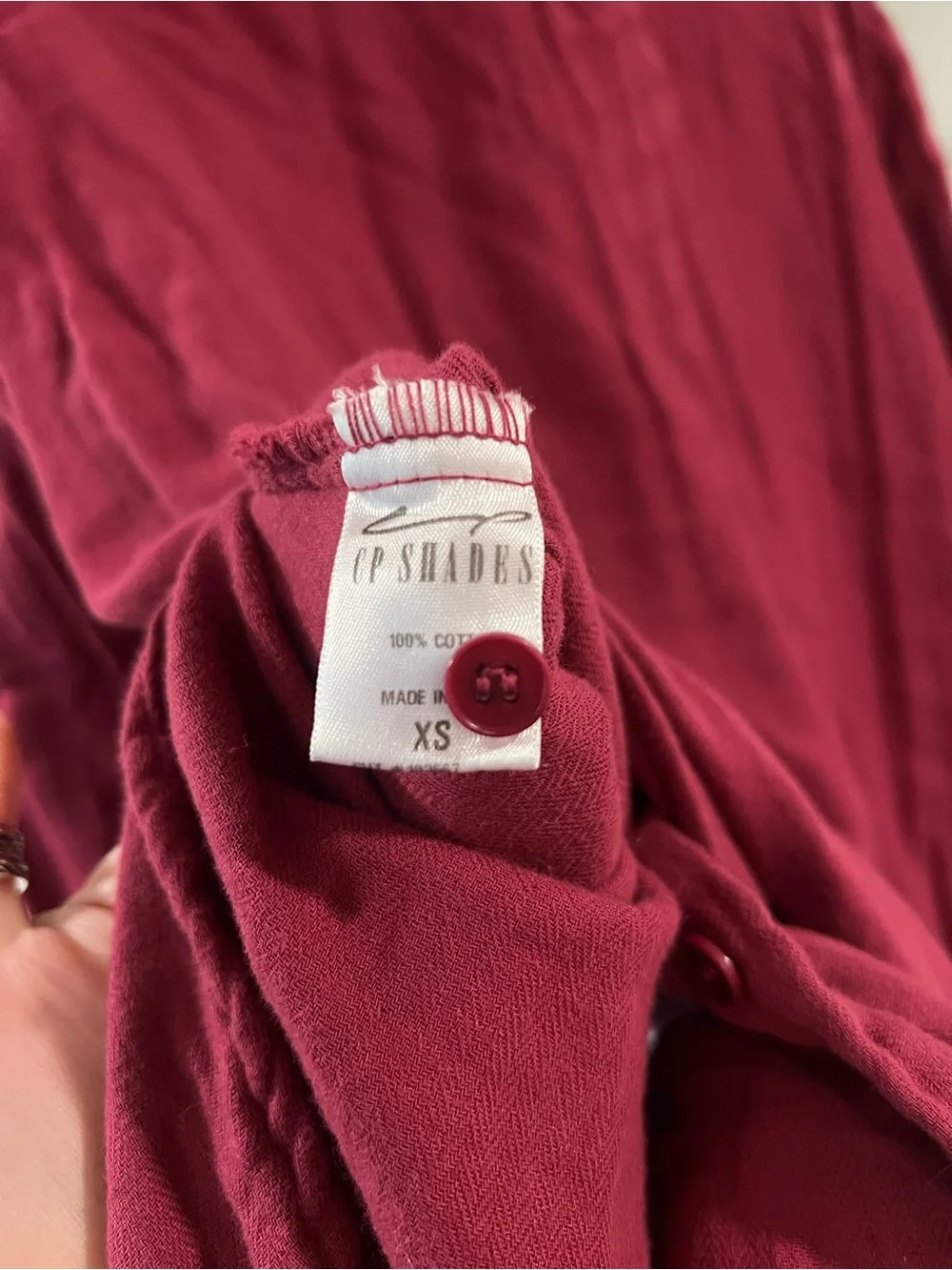 Free People x CP Shades Marella button down shirt